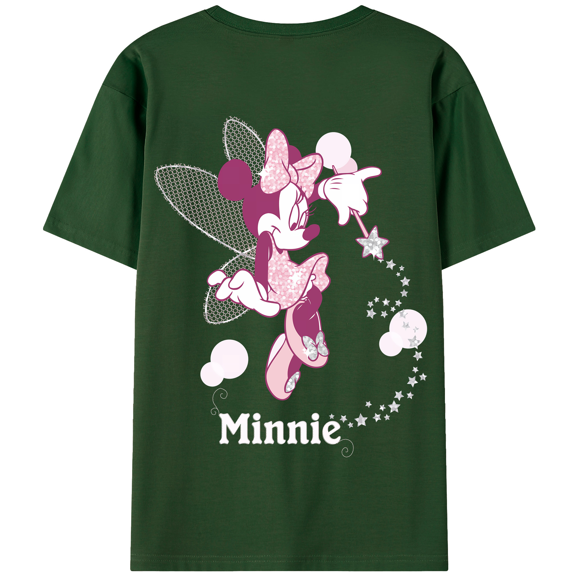 （画像用） ミッキーマウス Mickey Mouse 綿100％半袖Tシャツ（背面プリント）
